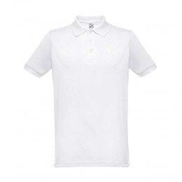 THC BERLIN WH. Mens short-sleeved polo shirt. White