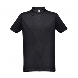 THC BERLIN. Mens short-sleeved polo shirt