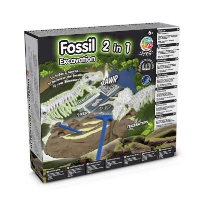 
                                                Образовательная игра 2 в 1 Fossil Excavation Kit I для детей
                                                