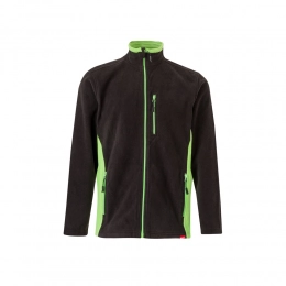 VL GERAS. Two-tone fleece jacket (220g/m²) in polyester (100%)