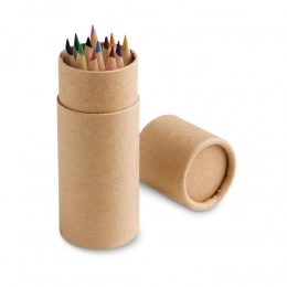 Пенал CYLINDER с 12 цветными карандашами