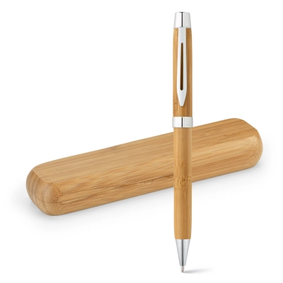 
                                                BAHIA. Bamboo ball pen with twist mechanism
                                                