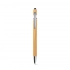 NEIL BAMBOO. Bamboo ballpoint with chrome-plated aluminium details