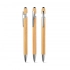 NEIL BAMBOO. Bamboo ballpoint with chrome-plated aluminium details