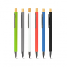 ZYLEN. Ballpoint pen in recycled aluminum (100% rAL), with rubber finish