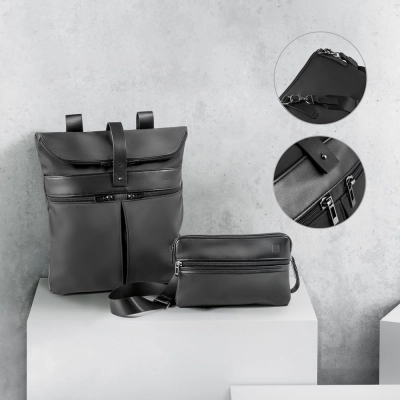 
                                                ROVER BACKPACK. Microfibre and PU backpack
                                                