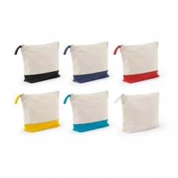DAPHNE. 100% cotton cosmetic bag (320 g/m²) two-tone