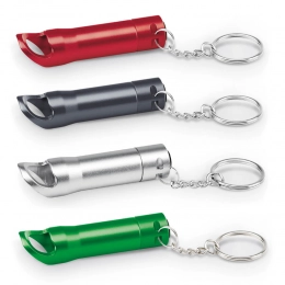 TORCHEN. Metal keyring Torch with bottle opener