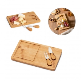 Бамбуковая доска для нарезки сыра WOODS