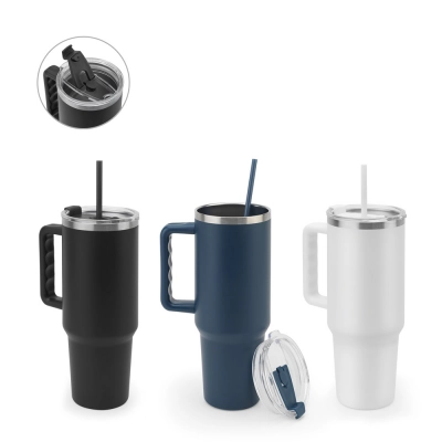 
                                                JOYNER L. Large stainless steel travel cup (91% recycled) with vacuum insulated double wall and a matt finish 1300 mL
                                                