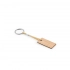 HOPPS. Rectangular bamboo keyring with PET cord HOPPS. Rectangular bamboo keyring with PET cord