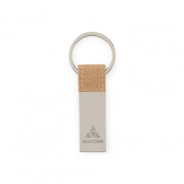 GOSLING. Set consisting of a card holder and a key holder, both in metal and cork