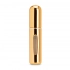 LINDEN. Aluminum refillable perfume atomizer designed for easy refilling