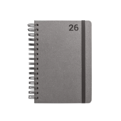 
                                                SIMMEL A5. Ежедневник A5, на кольцах, в кожаном переплете (58% переработанных материалов)
                                                