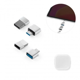 Набор из 2 алюминиевых адаптеров USB-A / USB-C MINSKY