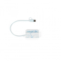 BERNERS HUB. Концентратор из переработанного ABS-пластика с основными входами и выходами