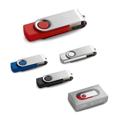 
                                                USB флеш-накопитель CLAUDIUS на 16 ГБ с металлической клипсой
                                                