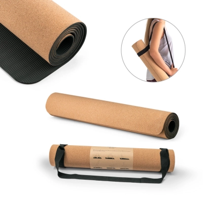 
                                            GERES. Yoga exercise mat made of cork and TPE
                                            