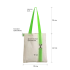 Shopper Superbag with 4sb removable strap (uncolored with light green)