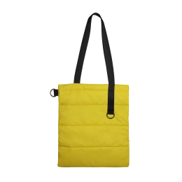 Шоппер Superbag Bubble, стёганый, без застёжки (желтый с черным)