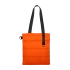 Шоппер Superbag Bubble, стёганый, без застёжки (оранжевый с черным)
