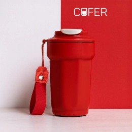 Thermal Mug TEDGE (red with white)
