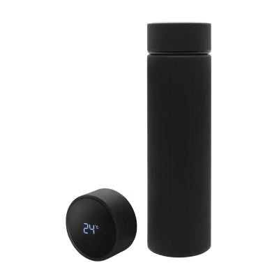 
                                            Термос Reactor софт-тач с датчиком температуры (черный)
                                            