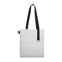 Шоппер Superbag Bubble, стёганый, без застёжки (белый с черным)