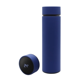 Thermos Reactor Soft-Touch with Temperature Sensor (Blue)