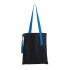 Шоппер Superbag black (чёрный с голубым)