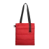 Шоппер Superbag Bubble, стёганый, без застёжки (красный с черным)