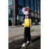 Шоппер Superbag Bubble, стёганый, без застёжки (желтый с черным)