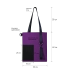 Шоппер Superbag Color (фиолетовый с черным)