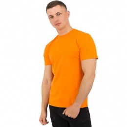 Men's Star T-Shirt (Orange, Size S)