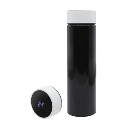 Thermos Reactor Duo Black with Temperature Sensor (Black and White)