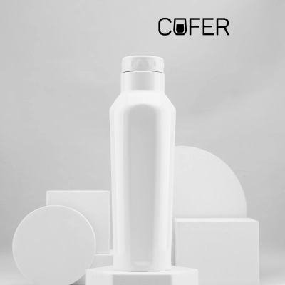 
                                                Thermal Bottle for Beverages E-shape (White)
                                                