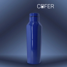 Thermal Bottle for Beverages E-shape (Blue)