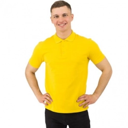 Men's Rock Polo Shirt (Yellow, L)