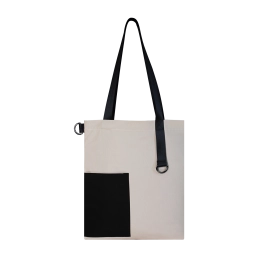 Shopper Superbag Color (beige with black)