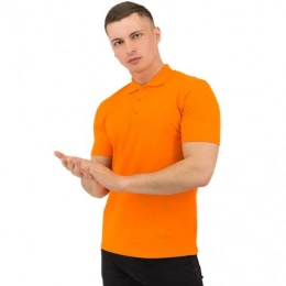 Men's Rock Polo Shirt (Orange, L)