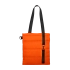 Шоппер Superbag Bubble, стёганый, без застёжки (оранжевый с черным)