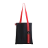 Шоппер Superbag black с ремувкой 4sb (чёрный с красным)