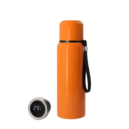 Термос S-travel New с датчиком температуры 600 мл. (оранжевый)