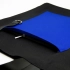 Shopper Tote Superbag Big Pocket with Zipper Pocket (Black with Blue)