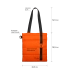 Шоппер Superbag Bubble, стёганый, без застёжки (оранжевый с черным)