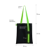 Shopper Superbag Black (Black with Lime Green)