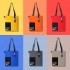 Shopper Superbag Color (dark gray with black)