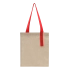 Shopper Superbag Light with Internal Half-Ring Fastening (Uncolored with Red)