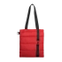 Шоппер Superbag Bubble, стёганый, без застёжки (красный с черным)