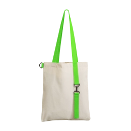 Shopper Superbag with 4sb removable strap (uncolored with light green)